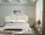 Vig Furniture - Modrest Destiny Contemporary White Sherpa Bubble Bed - Vgodzw-20104-Wht-Bed