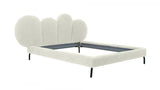 Vig Furniture - Modrest Destiny Contemporary White Sherpa Bubble Bed - Vgodzw-20104-Wht-Bed