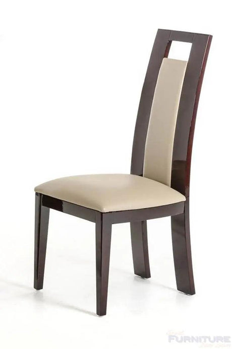 Vig Furniture - Modrest Douglas Modern Ebony And Taupe Dining Chair - Vgcsch-13009