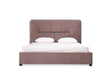 Modrest Duke Modern Grey Velvet & Black Gun Chrome Bed Vgvcbd1903-Gry
