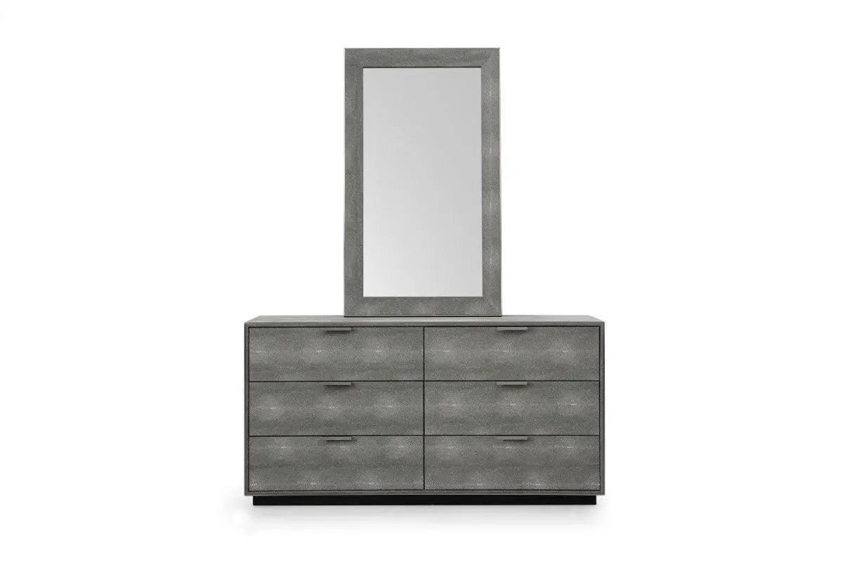 Vig Furniture - Modrest Dynasty Modern Shagreen Dresser - Vgvcj2108-D-Gry-Drs