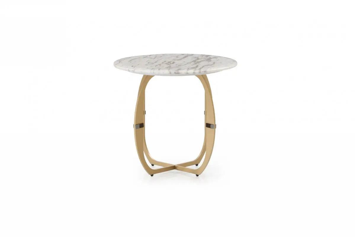 Vig Furniture - Modrest Echo - Modern Marble End Table - Vgvcet1916