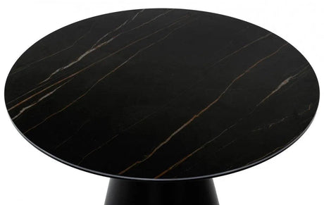 Vig Furniture - Modrest Edith - Modern Round Black Ceramic Dining Table - Vgnsgd8744-B-Dt