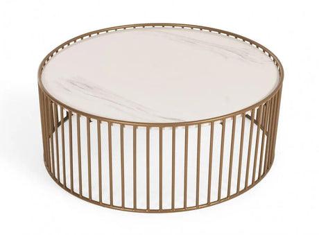 Modrest Eleanor Modern Round Marble Coffee Table Vgmamit-5227-Ct