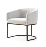 Vig Furniture - Modrest Elisa Modern Beige Velvet & Brass Dining Chair - Vgvcb8369-Bg-Dc