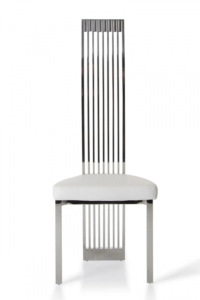 Vig Furniture - Modrest Elise Modern White Leatherette Dining Chair - Vgvcb8372-Wht