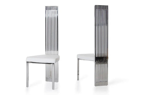 Vig Furniture - Modrest Elise Modern White Leatherette Dining Chair - Vgvcb8372-Wht