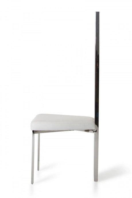 Vig Furniture - Modrest Elise Modern White Leatherette Dining Chair - Vgvcb8372-Wht