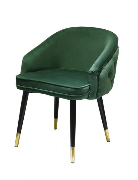 Vig Furniture - Modrest Elliot Contemporary Green & Black-Gold Dining Chair (Set Of 2) - Vgswsfc432-Grn-Dc