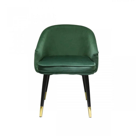 Vig Furniture - Modrest Elliot Contemporary Green & Black-Gold Dining Chair (Set Of 2) - Vgswsfc432-Grn-Dc