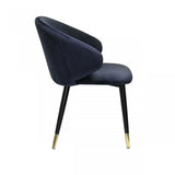 Vig Furniture - Modrest Elon Modern Blue Velvet Dining Chair (Set Of 2) - Vgswsfc463-Blue