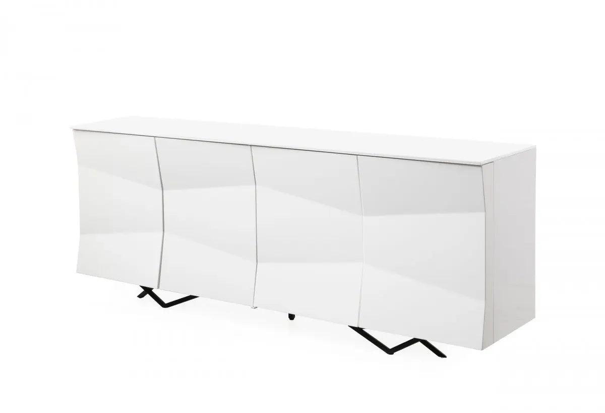 Vig Furniture - Modrest Ely - Modern White High Gloss Buffet - Vgvcg1829-Buf