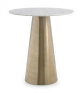 Vig Furniture - Modrest Enbrook - Modern White Marble & Brass Bar Table - Vgvcba1098-Sm-Brs