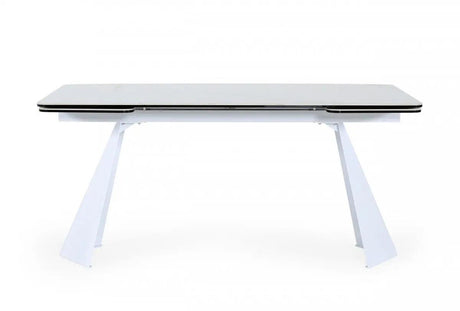 Vig Furniture - Modrest Encanto - Modern White Ceramic Dining Table - Vgns8762-Dt