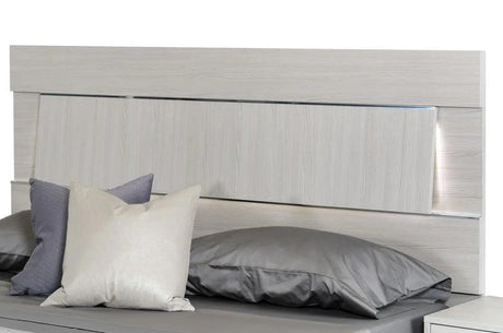 Vig Furniture - Modrest Ethan Italian Modern Grey Bed - Vgacethan-Bed