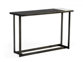 Modrest Fargo Modern Ceramic & Grey Walnut Console Table Vghb320D