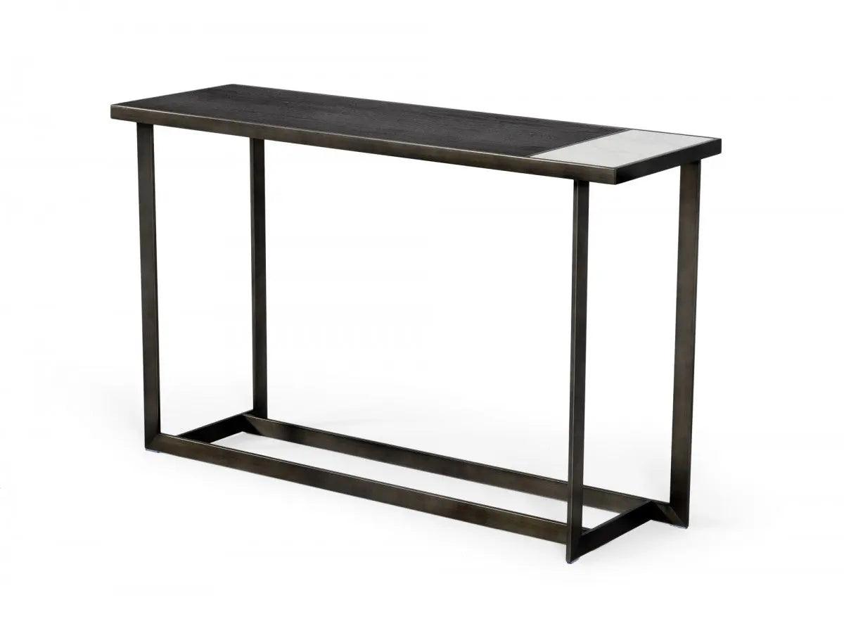 Vig Furniture - Modrest Fargo - Modern Ceramic & Grey Walnut Console Table - Vghb320D