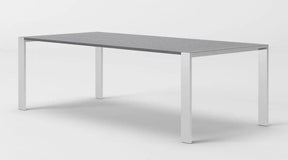 Modrest Fauna Modern Elm Grey & Stainless Steel Chrome Dining Table Vgbbbn-2T-Grey-Dt
