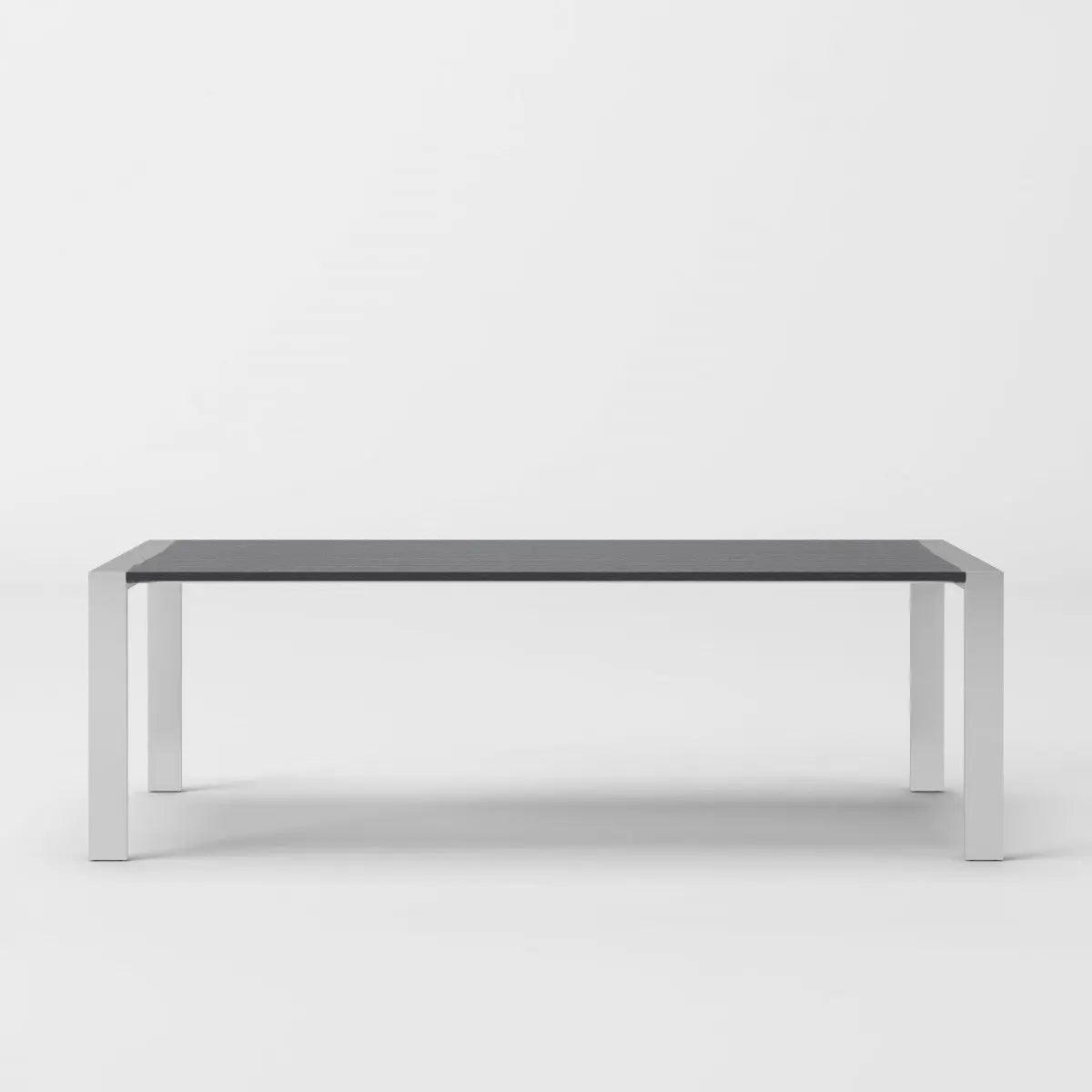 Vig Furniture - Modrest Fauna - Modern Elm Grey & Stainless Steel Chrome Dining Table - Vgbbbn-2T-Grey-Dt