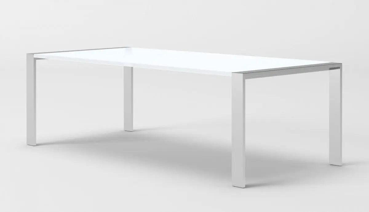 Vig Furniture - Modrest Fauna - Modern White High Gloss & Stainless Steel Chrome Dining Table - Vgbbbn-2T-Wht-Dt