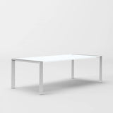 Vig Furniture - Modrest Fauna - Modern White High Gloss & Stainless Steel Chrome Dining Table - Vgbbbn-2T-Wht-Dt