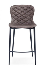 Vig Furniture - Modrest Felicia Modern Brown & Black Bar Stool (Set Of 2) - Vghr5428-B-Brn-Bs