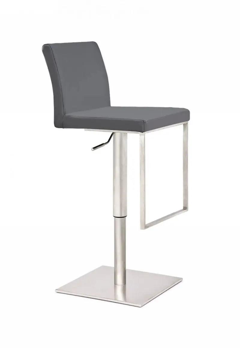 Vig Furniture - Modrest Folsum - Modern Grey Bar Stool - Vghr5040Bg-1-Grey