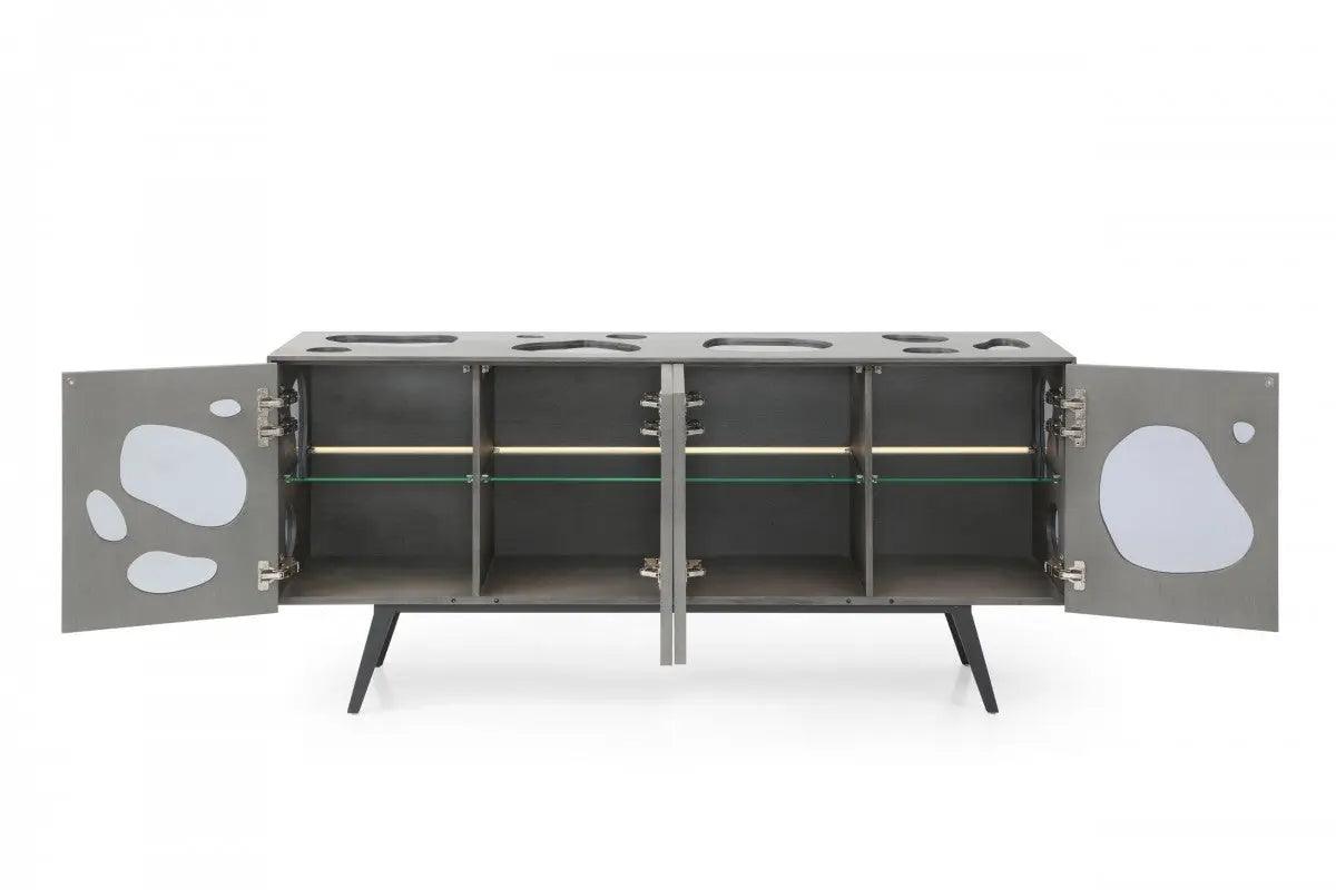 Vig Furniture - Modrest Fontana Modern Grey Buffet - Vgvcg2029-Gry-A-Buf