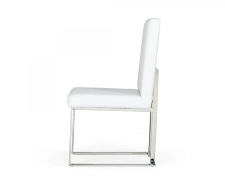 Vig Furniture - Modrest Fowler - Modern White Leatherette Dining Chair Set Of 2 - Vgvcb8866-Wht