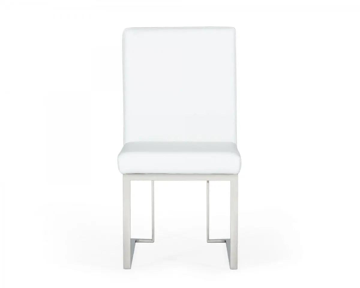 Vig Furniture - Modrest Fowler - Modern White Leatherette Dining Chair Set Of 2 - Vgvcb8866-Wht