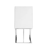 Vig Furniture - Modrest Frankie - Modern White & Brushed Stainless Steel Dining Chair - Vgga-6917Ch-Wht-Ss-Dc