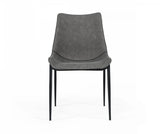 Vig Furniture - Modrest Frasier - Modern Grey Eco-Leather Dining Chair (Set Of 2 ) - Vghr-3501