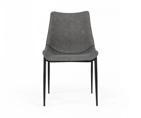 Vig Furniture - Modrest Frasier - Modern Grey Eco-Leather Dining Chair (Set Of 2 ) - Vghr-3501