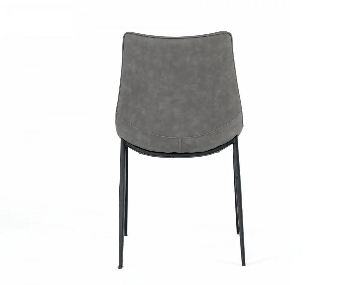 Vig Furniture - Modrest Frasier - Modern Grey Eco-Leather Dining Chair (Set Of 2 ) - Vghr-3501