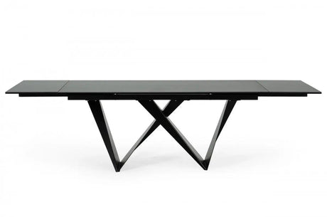 Vig Furniture - Modrest Fritz Modern Black Ceramic Dining Table - Vgnsgd8767-Blk-Dt