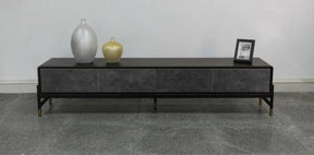 Modrest Gabrielle Contemporary Walnut & Gold Tv Stand Vggu5425Tv-1-Wal-Tv