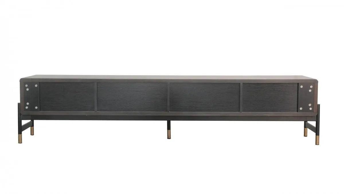 Vig Furniture - Modrest Gabrielle Contemporary Walnut & Gold Tv Stand - Vggu5425Tv-1-Wal-Tv