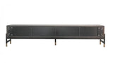 Vig Furniture - Modrest Gabrielle Contemporary Walnut & Gold Tv Stand - Vggu5425Tv-1-Wal-Tv