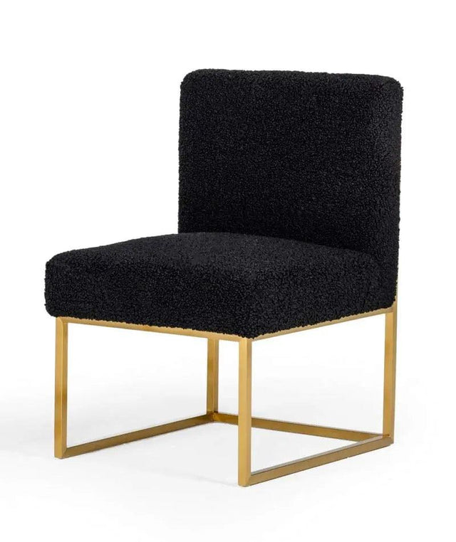 Vig Furniture - Modrest Garvin - Glam Black And Gold Fabric Accent Chair - Vgodzw-998