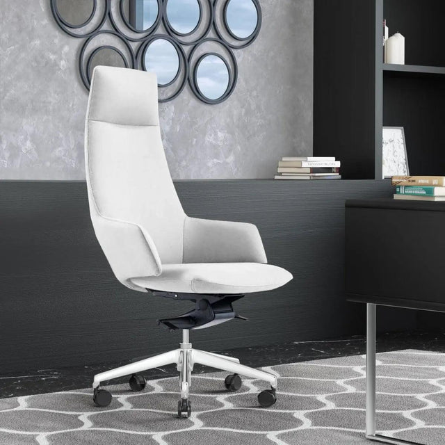 Vig Furniture - Modrest Gates Modern White High Back Executive Office Chair - Vgfua1719-Wht-Oc