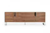 Vig Furniture - Modrest Gilroy - Modern Walnut & Stainless Steel Buffet - Vgbbma2002Sb-Buff