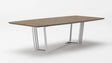 Modrest Gilroy Modern Walnut & Stainless Steel Dining Table Vgbbmi2003T-Wal-Dt
