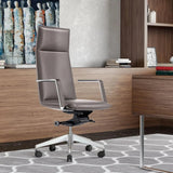 Vig Furniture - Modrest Gorsky Modern Grey High Back Executive Office Chair - Vgfua1819-Gry-Oc