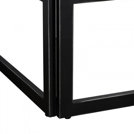 Vig Furniture - Modrest Grimaldi Modern Concrete & Black Metal Shelf - Vglbmona-Sh153-02