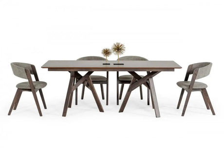 Modrest Grover Modern Dark Wenge Dining Table Vgma-Mit-5222