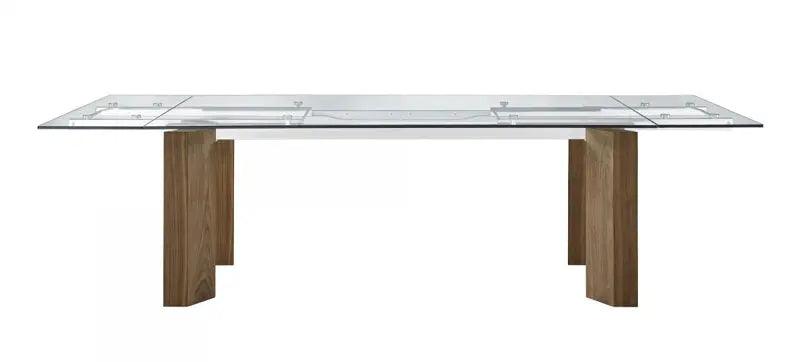 Vig Furniture - Modrest Helena -  Modern Extendable Glass Dining Table - Large - Vgewd2048Ma