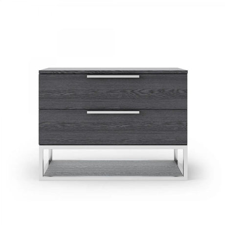 Vig Furniture - Modrest Heloise Contemporary Grey Elm Nightstand - Vgbbmb1502-Gry-Ns