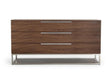 Modrest Heloise Contemporary Walnut & Stainless Steel Dresser Vgbbmc1502-Drs