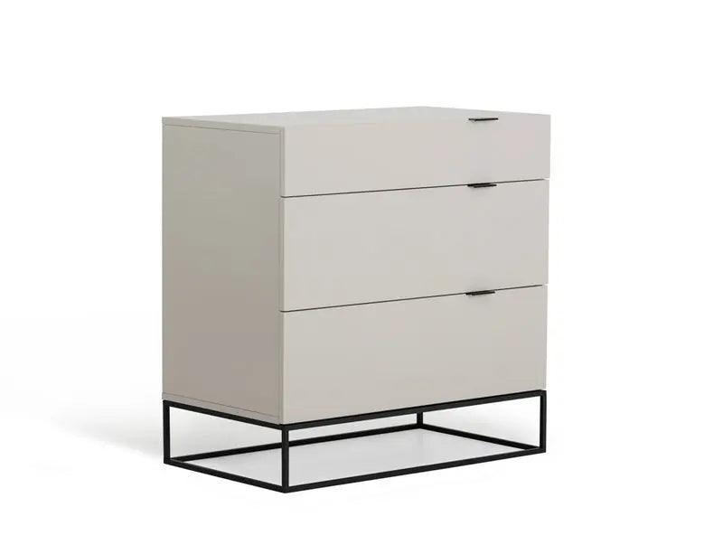 Vig Furniture - Modrest Hera 3 Drawer Modern Grey Dresser - Vgcnhera-Dresser