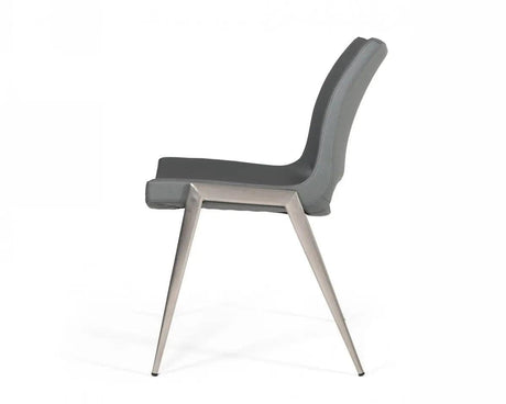 Vig Furniture - Modrest Jackie - Modern Grey Eco-Leather Dining Chair (Set Of 2) - Vghr3501